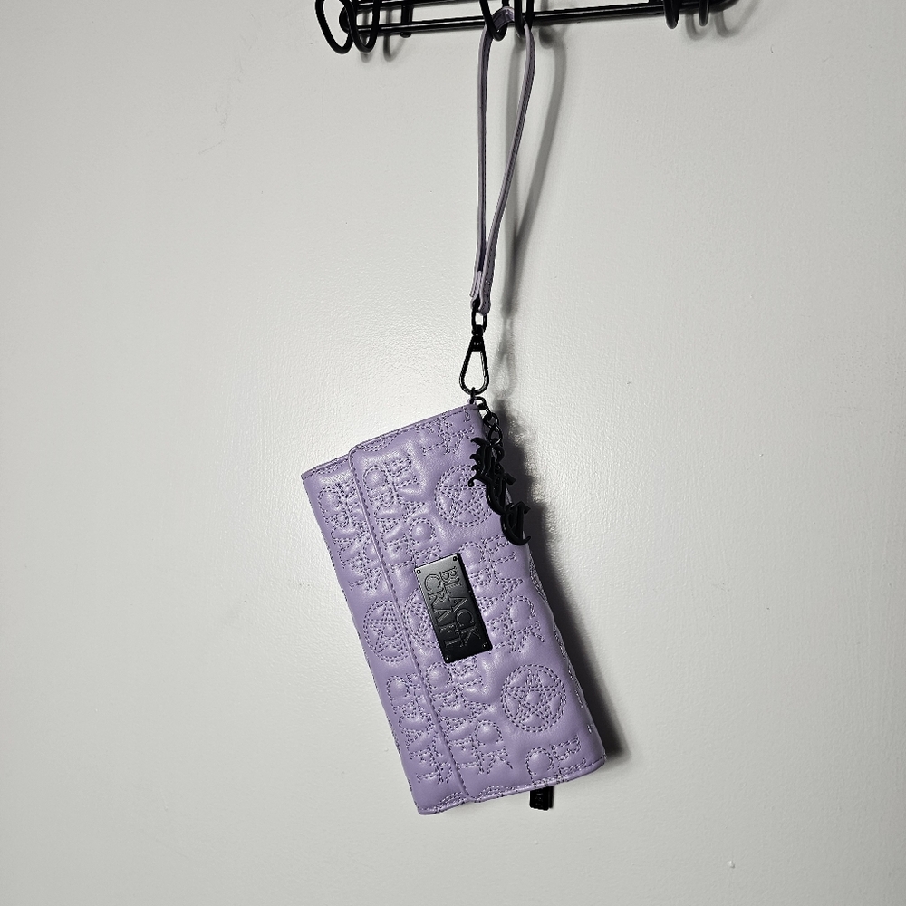 Black Craft Cult Lilac Quilted Wristlet Wallet